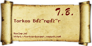 Torkos Böngér névjegykártya